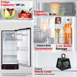 LG 185 L, 5 Star, Smart Inverter, Direct Cool Single Door Refrigerator (GLD1956ZAPI, Purple Ilan, Fit Max Chiller Tray, Base stand with Drawer & Runs on Home Inverter)