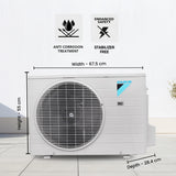 Daikin 0.9 Ton 2 Star Split AC, PM 2.5 Filter,Fixed Speed,ODU RQ30XV16VBA IDU FTQ30XV16VBA