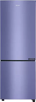 Haier 237 L, 3 Star, 8 In 1 Convertible, Twin Inverter Technology, Bottom Mounted Frost Free Double Door Refrigerator (HEB-243GS-P, Moon Silver)