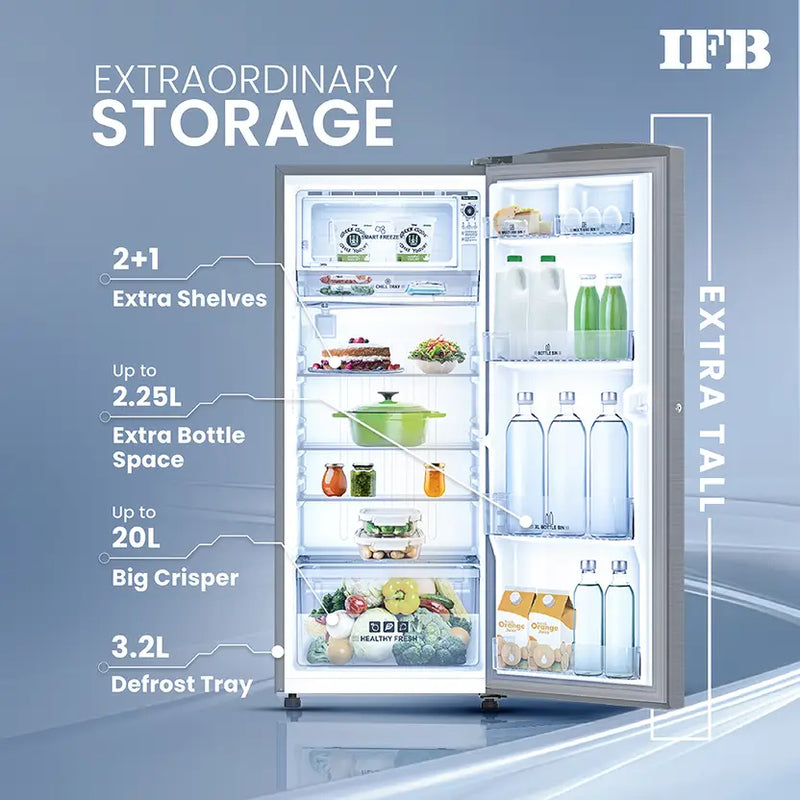 IFB 206L 5 Star Direct Cool Single Door Refrigerator (IFBDC-2325DBSE)