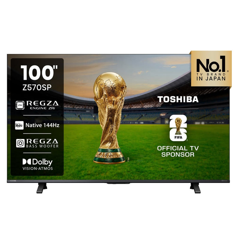 Toshiba 254 cm (100 inch) 4K UHD VIDAA LED TV, Black, 100Z570SP