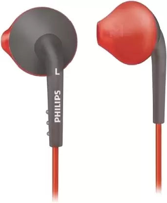 PHILIPS SHQ1200/10 Wired without Mic (Orange & Grey, In the Ear)