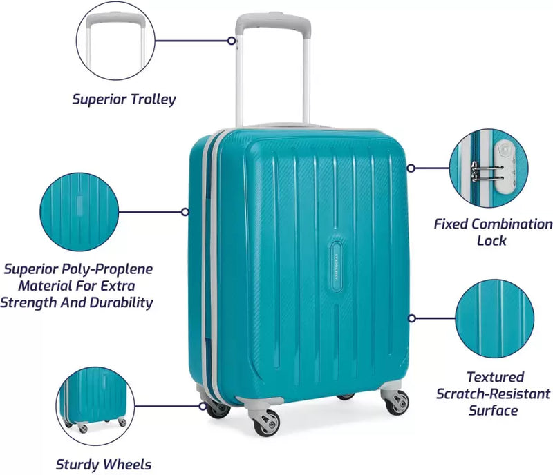 Buy ARISTOCRAT PHOTON STROLLY 55 360 TBL Cabin Suitcase 22 inch