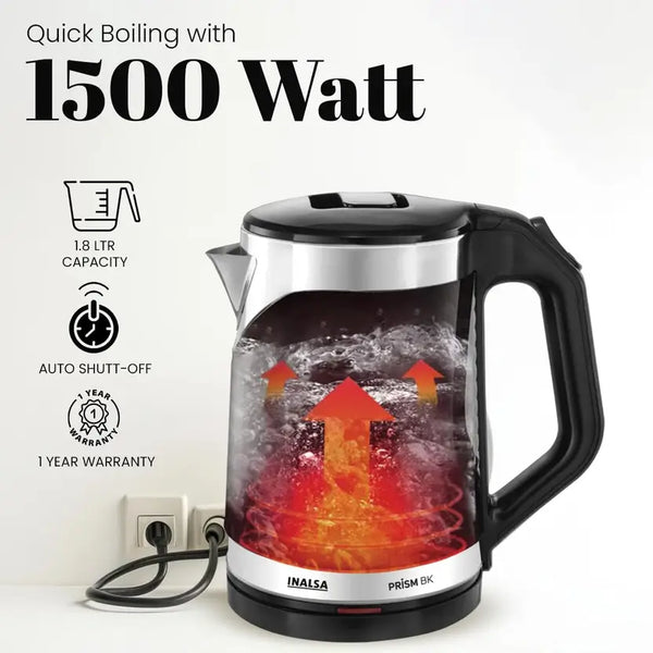 Inalsa Electric Kettle Prism BK