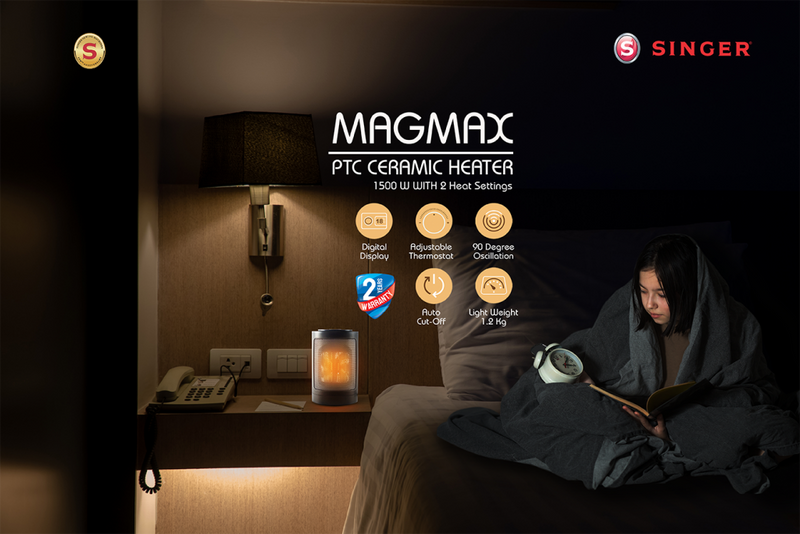 Singer PTC Ceramic Heater – Magmax 1500 Watt