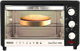 Inalsa Quick Chef 16BK 16L OTG with Baking Pan, Grill Tray, Crumb Tray & Tray Handle, BlackInalsa OTG Quick Chef 16BK