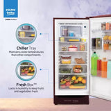 Voltas Beko by A Tata Product 183 L Direct Cool Single Door 5 Star Refrigerator with Base Drawer (Vivi Wine, RDC215A / W0VWR0M0B00GO)