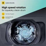 realme TechLife 6.5 kg Fully Automatic Top Load Grey