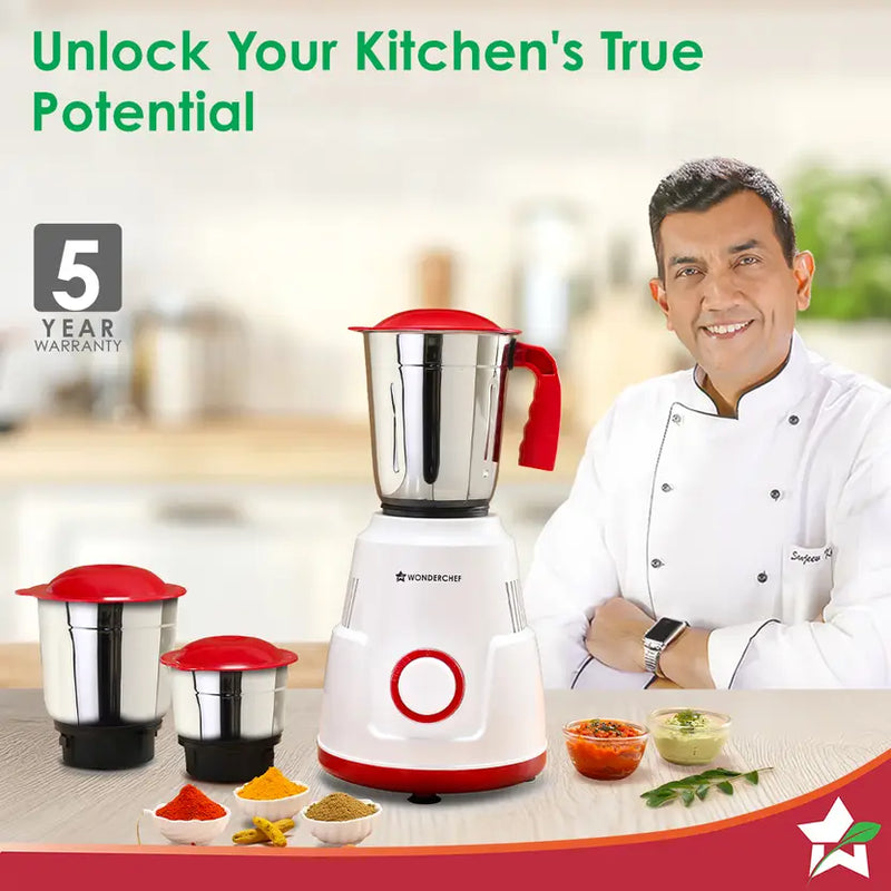 WONDERCHEF Robo 500 W Juicer Mixer Grinder