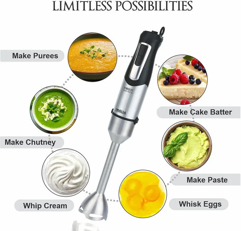 Inalsa Hand Blender Robot 1000 pro s