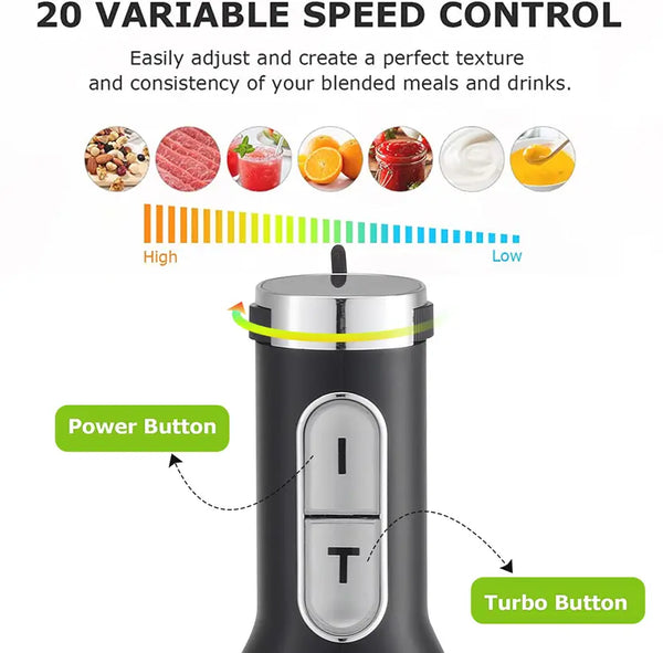 Inalsa Hand Blender Robot Inox 1200S