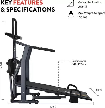 Rpm fitness rpm800 manual multifunction treadmill with free installation treadmill sale