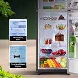 Godrej 244 L Frost Free Double Door 3 Star Refrigerator (Oak Wood, Black, RT EONVOGUE 280C RI OK WD)