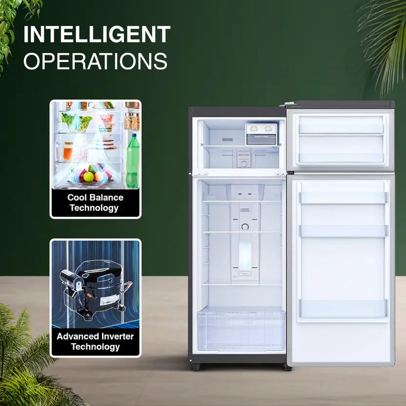 Godrej 244 L Frost Free Double Door 3 Star Refrigerator (Oak Wood, Black, RT EONVOGUE 280C RI OK WD)
