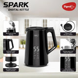 Pigeon Spark Digital 1500W With Stainless Steel Body Electric Kettle (1.5 L, Black)