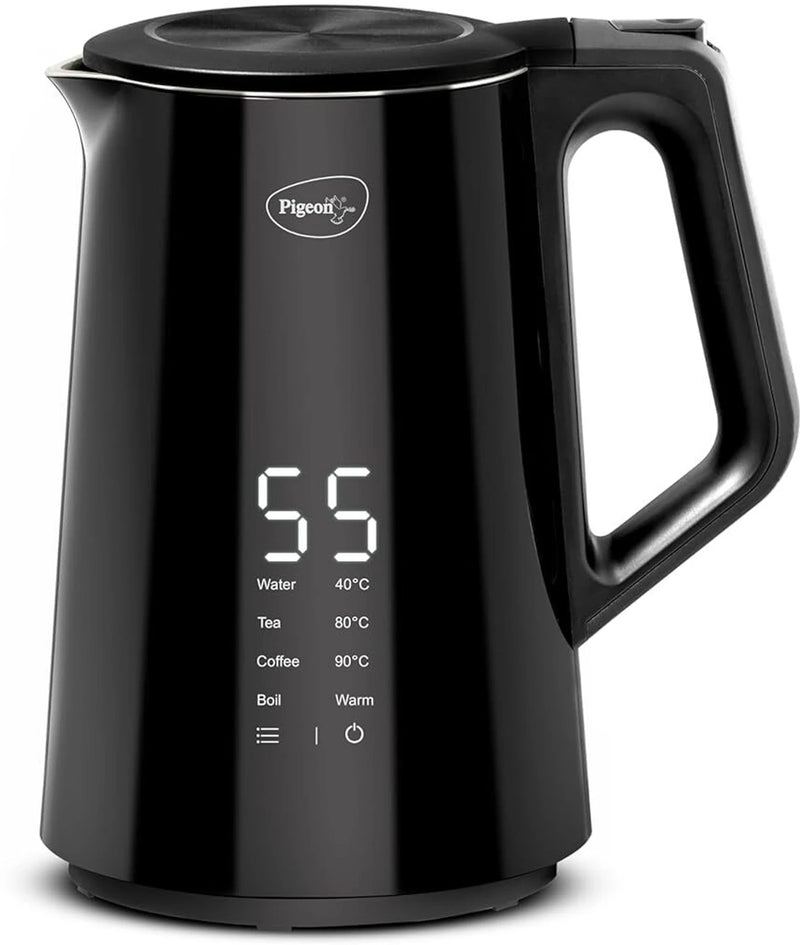 Pigeon Spark Digital 1500W With Stainless Steel Body Electric Kettle (1.5 L, Black)