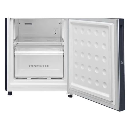 Haier 265 L 2 Star Double Door Refrigerator, Black Glass, HRB-3152PKG-P