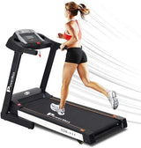 Powermax Fitness TDA-111 (4HP Peak) LCD Disp., BMI, Spring Resistance, Pro-Workout Foldable Home Treadmill