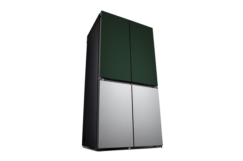 LG 614 litres Side By Side Refrigerator, Green & Silver, GR-B24FQSJB