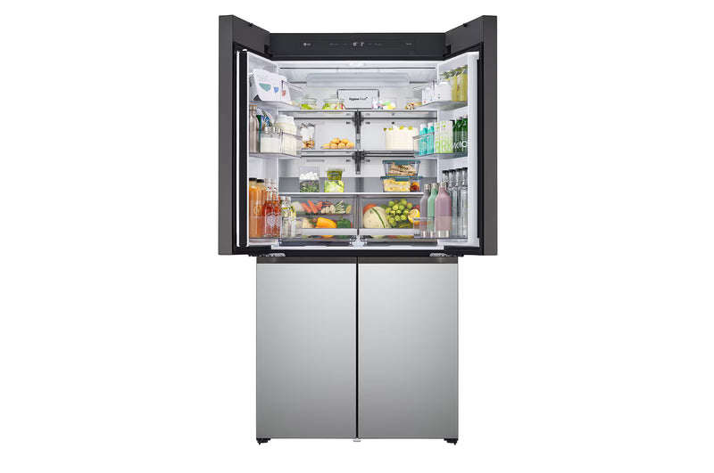 LG 614 litres Side By Side Refrigerator, Green & Silver, GR-B24FQSJB