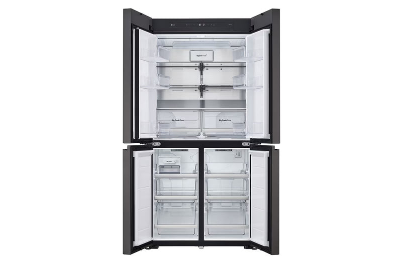 LG 614 litres Side By Side Refrigerator, Green & Silver, GR-B24FQSJB
