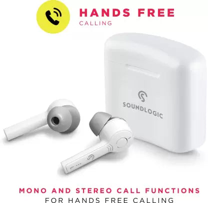 SoundLOGIC TrueBeats Pro Bluetooth Headset (White, True Wireless)