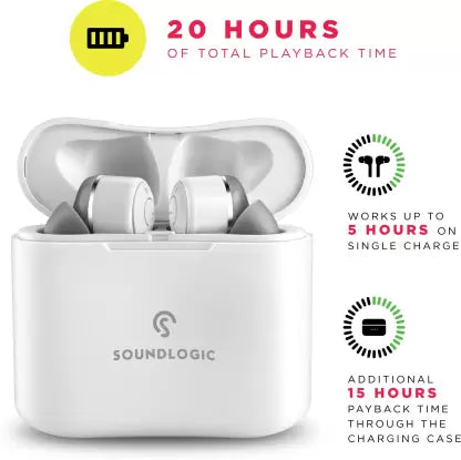 Buy SoundLOGIC TrueBeats Pro Bluetooth Headset White True