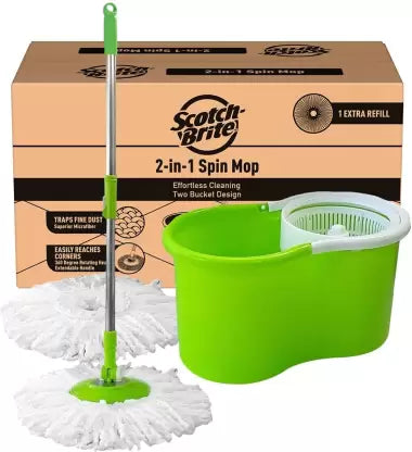 Scotch-Brite 2-in-1 spin Mop Set