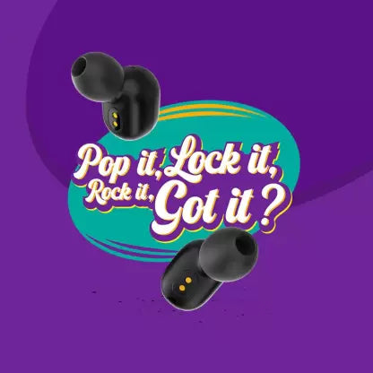 REDMI Earbuds 2C Truly Wireless Earbuds with Bluetooth 5.0, Upto 12 hrs Playback Bluetooth Headset (Black, True Wireless)