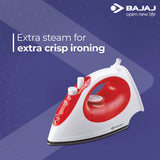 Bajaj Majesty MX 15 Steam Iron White/Red (Steam Iron)