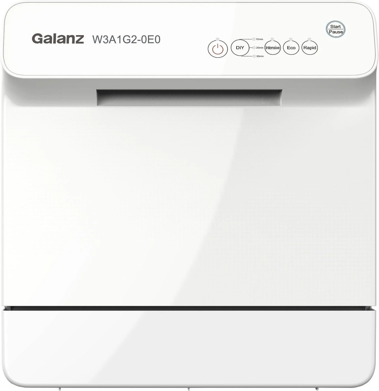Galanz W3A1G2-0E0 Free Standing 4 Place Settings Intensive Kadhai Cleaning| No Pre-rinse Required Dishwasher