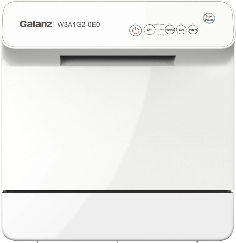 Galanz W3A1G2-0E0 Free Standing 4 Place Settings Intensive Kadhai Cleaning| No Pre-rinse Required Dishwasher