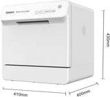 Galanz W3A1G2-0E0 Free Standing 4 Place Settings Intensive Kadhai Cleaning| No Pre-rinse Required Dishwasher