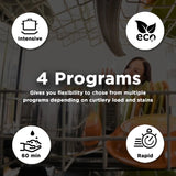 Galanz W3A1G2-0E0 Free Standing 4 Place Settings Intensive Kadhai Cleaning| No Pre-rinse Required Dishwasher
