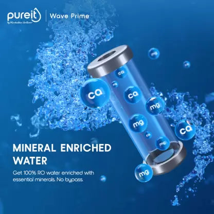 Pureit Wave Prime 7 L RO + MF Water Purifier Suitable for all - Borewell, Tanker, Municipality Water