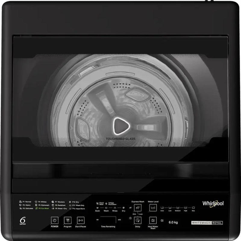 Whirlpool 6 Kg 5 Star Royal Fully-Automatic Top Loading Washing Machine (WHITEMAGIC ROYAL 6 GENX, Grey, ZPF Technology)