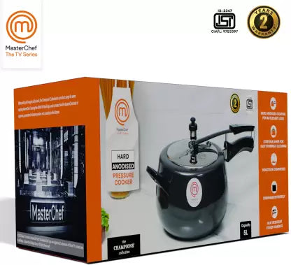 MasterChef Champions 5 L Inner Lid Induction Bottom Pressure Cooker