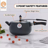 MasterChef Champions 5 L Inner Lid Induction Bottom Pressure Cooker