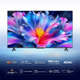 TCL 43P6L 109.22 cm (43 inch) Ultra HD Google TV, Black