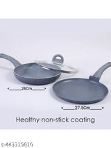 Kitility 4 pcs Granite Non-stick Cookware Set