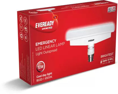EVEREADY 10w EME Linear 4 hrs Bulb Emergency Light
