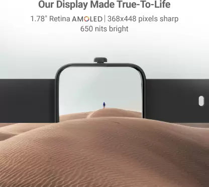 CrossBeats IGNITE-SPECTRA PLUS AMOLED with BT Calling,150 Music storage & TWS connectivity Smartwatch