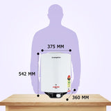 Crompton 25 L Storage Water Geyser (Arno Neo, White)