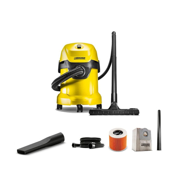 Karcher WD3* EU-I/WD3* EU Wet & Dry Vacuum Cleaner with Powerful Suction,German Cleaning Technology with Reusable Dust Bag