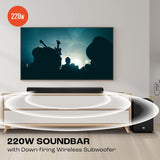 JBL Cinema SB270,Dolby Digital,Wireless Subwoofer with Remote,HDMI ARC 220 W Bluetooth Soundbar