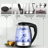 Glen SA-9012N Glass Tea Kettle 1.8 L Electric Kettle