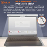 Tukzer 13-Inch Laptop Screen Light Bar with Smart Touch Sensor| USB Powered 5W LED E-Reading Lamp  (Black)