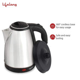 Lifelong LLEK15 Electric Kettle 1.5L with Stainless Steel Body, Easy and Fast Boiling of Water for Instant Noodles, Soup, Tea etc