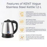 KENT VOGUE SS KETTLE Electric Kettle