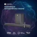 MOTOROLA AmphisoundX Dolby ATMOS with Wireless Subwoofer 250 W Bluetooth Soundbar